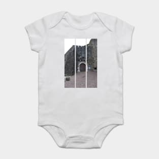 Gorizia, Italy. The castle. It stands between the walls of the ancient village, what medieval sources cite as Upper Land. Friuli Venezia Giulia. Sunny spring afternoon day (vertical) Baby Bodysuit